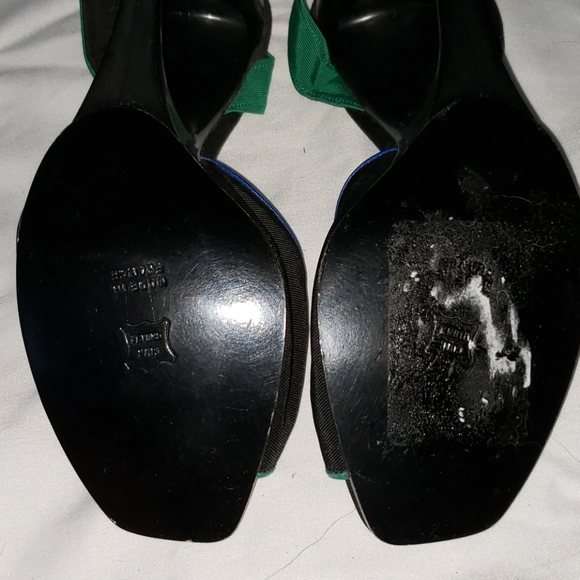 Charles Jourdan Black Slingback Funky Heels - Picture 4 of 5